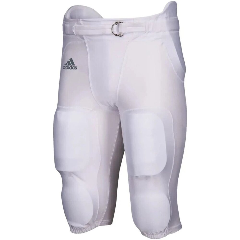 Adidas Football Pants SM Integrated 7 Pads White Climalite Pull On Adult New